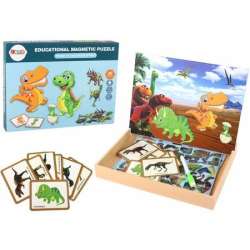 Puzzle magnetyczne z motywem dinozaurów
