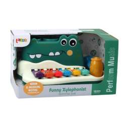 Pianinko cymbałki dla malucha Krokodyl Lean Toys (17710) - 1