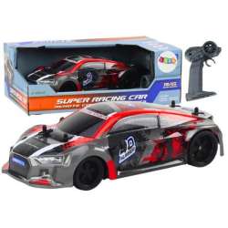 Auto R/C 1:18 gumowe koła drift czerwony