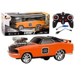Auto R/C 1:18 Drift 360 światło dźwięk pomarańcz. - 1