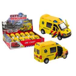 Ambulans karetka 1:32 światła dźwięk napęd żółta - 1