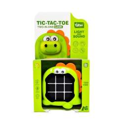 Gra elektroniczna 3w1 Kółko i Krzyżyk Memory Dinozaur zielony Lean Toys (21371)