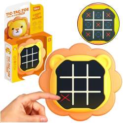 Gra elektroniczna 3w1 Kółko i Krzyżyk Memory Lew pomarańczowy Lean Toys (21373)