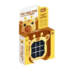 Gra elektroniczna 3w1 Kółko i Krzyżyk Memory Żyrafa żółta Lean Toys (21375)