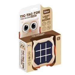 Gra elektroniczna 3w1 Kółko i Krzyżyk Memory Sowa beżowa Lean Toys (21376)