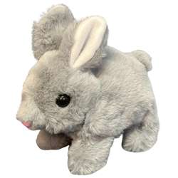 Maskotka Zając Królik szary 18cm