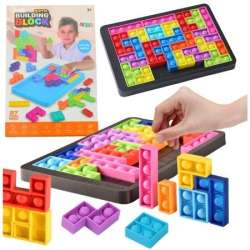 Gra Tetris Pop-It Układanka Puzzle 3w1 27el - 1