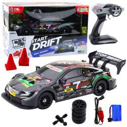 Wyścigówka driftowa R/C czarna 30km/h 1:16