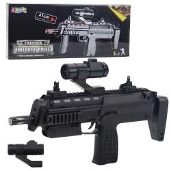 Karabin ze światłem i dżwiękiem czarny 41cm - 1