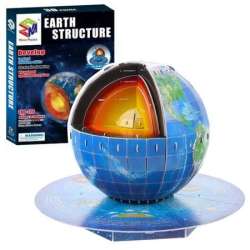 Puzzle 3D edukacyjne planeta ziemia 50el - 1