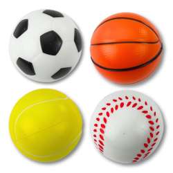 Piłeczki sportowe piankowe 6cm 4szt - 1