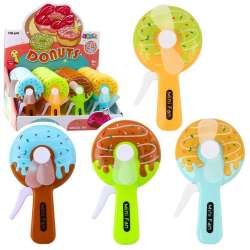 Wentylator ręczny mini wiatraczek pączek donut MIX - 1