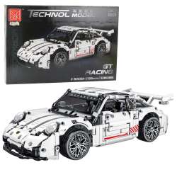 Klocki Samochód GT Racing Biały 1:14 1268el - 1
