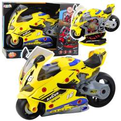 Motocykl do rozkręcania 2w1 żółty - 1
