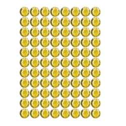 Dżety samoprzylepne złote 4mm 240szt - 1