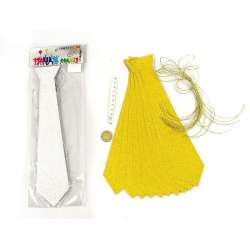 Krawaty party z tektury 30x6,5cm 10szt MIX - 1