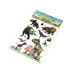 Naklejki 3D na ścianę dinozaury 50x31cm MIX
