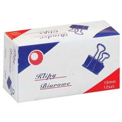 Klipy biurowe 15mm 12szt
