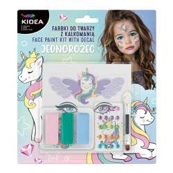 Farbki do twarzy z kalkomanią Unicorn KIDEA - 1