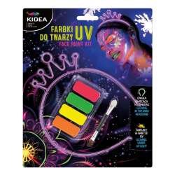 Farbki do twarzy UV z opaską KIDEA - 1
