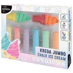 Kreda jumbo lody włoskie 8 elementów KIDEA - 1