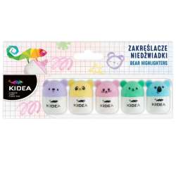 Zakreślacze niedźwiadki 5szt KIDEA - 1
