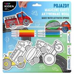 Magiczne karty aktywowane wodą pojazdy Kidea - 1
