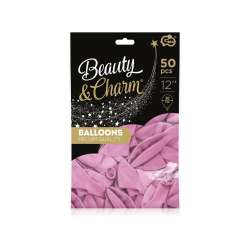 Balony Beauty&Charm makaronowe liliowe 30cm 50szt