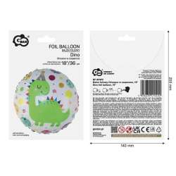 Balon foliowy Dinozaur w czapeczce 36cm