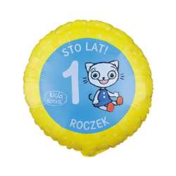Balon foliowy Kicia Kocia Roczek 46cm
