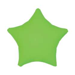 Balon foliowy Gwiazda fluor zielony 46cm
