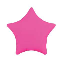 Balon foliowy Gwiazda fluor różowy 46cm