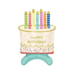 Balon foliowy Tort Happy Birthday 33x48x24cm