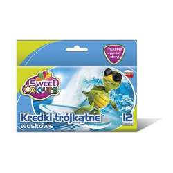 Kedki woskowe trójkątne 12 kolorów (5906643009194)