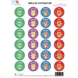 Naklejki motywacyjne A4 dla dzieci zwierzątka