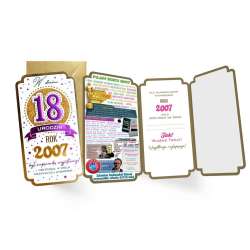 Karnet urodziny 18