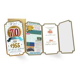 Karnet urodziny 70