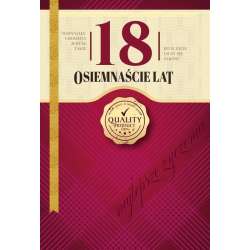 Karnet Urodziny 18