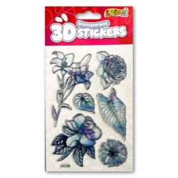 Naklejki 3D Transparent Lue Flowers - 1