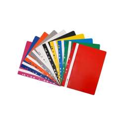 Skoroszyt twardy zawieszany PVC mix (10szt)