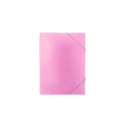 Teczka z gumką A4 PP pastel różowa
