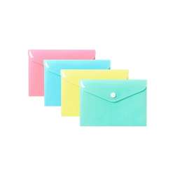 Teczka koperta A6 PP pastel (10szt)