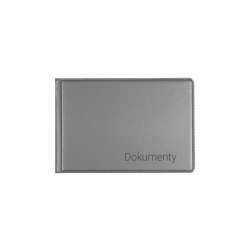Okładka na dokumenty małe silver