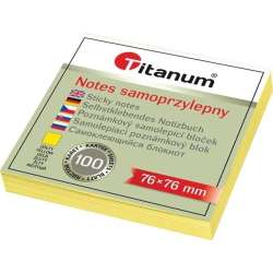 Notes samoprzylepny 76x76mm 100K żółty