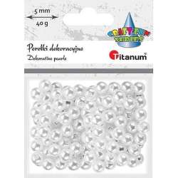 Koraliki plastikowe perełki 40g