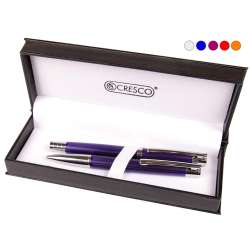 Pióro + długopis Elegant w etui mix - 1