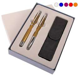 Pióro + długopis Elegant w etui mix
