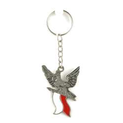 Brelok metalowy Orzeł z flagą Polski ABINO (5907518337121) - 1