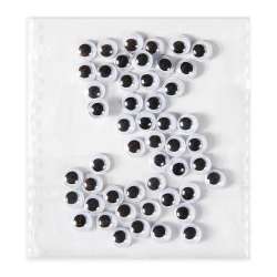 Samoprzylepne ruchome oczka 6mm 50szt - 1