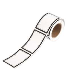 Naklejki na rolce etykiety 2,5x4cm 100szt